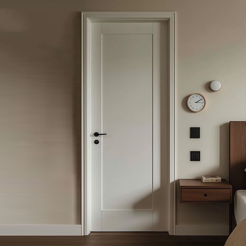 One Panel Interior Indian Antique White Primer Shaker